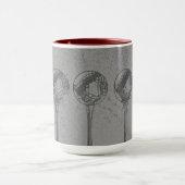 Golf spielende Bälle Tasse (Zentrum)