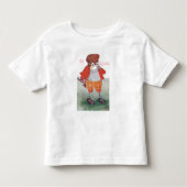 Golf spielende Eule, die Reden ist Silber, Kleinkind T-shirt (Vorderseite)