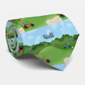 Golf spielende Hals-Krawatte Krawatte (Gerollt)