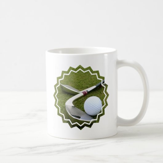 Golf spielende Kaffee-Tasse Kaffeetasse (Rechts)