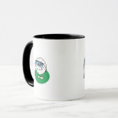 Golf spielende Kaffee-Tasse Tasse (Vorderseite Links)