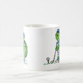 Golf spielende Schildkröte-Kaffee-Tasse Kaffeetasse (Mittel)