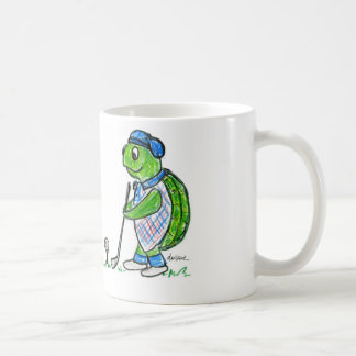 Golf spielende Schildkröte-Kaffee-Tasse Kaffeetasse