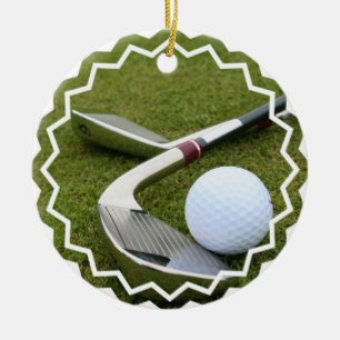 Golf spielende Verzierung Keramikornament