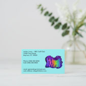 Golf spielende visitenkarte (Stehend Vorderseite)