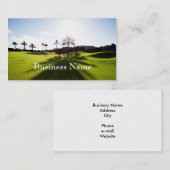 Golf spielende Visitenkarte (Vorne/Hinten)
