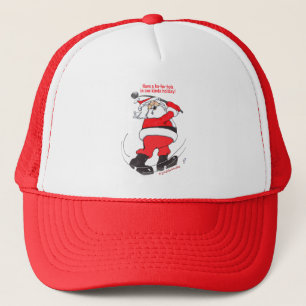 Golf spielende Weihnachtsgeschenke Sankt Truckerkappe