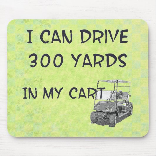 Golf spielender Antrieb Mousepad (Vorne)