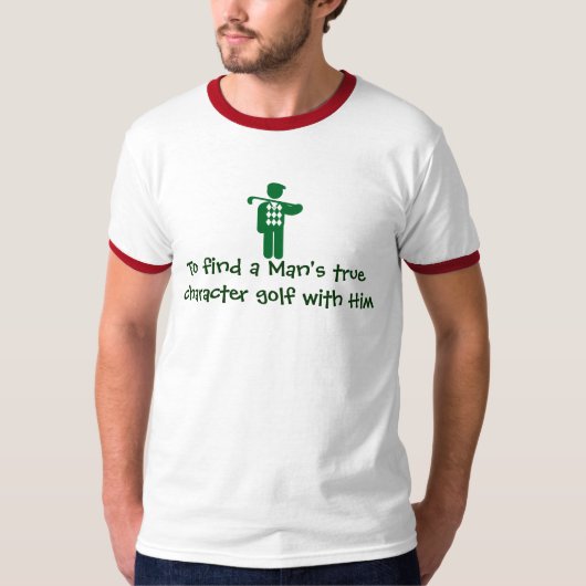 Golf spielender T - Shirt des Golfs Rate (Vorderseite)