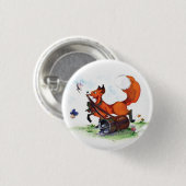 Golf spielendes Button Fox (Vorne & Hinten)