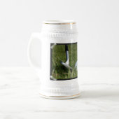 Golf spielendes Foto-Bier Stein Bierglas (Vorderseite Links)