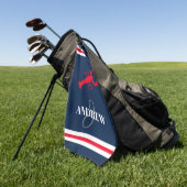 Golf spielendes Geschenk des eleganten Hummers des Golfhandtuch (Gras)