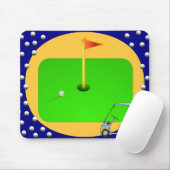 Golf spielendes Grün Mousepad (Mit Mouse)
