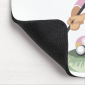 Golf spielendes Mädchen Mousepad (Ecke)