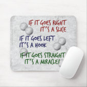 Golf spielendes Wunder Mousepad (Mit Mouse)