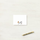 Golf spielendes Zeit-VorderT-Shirt Post-it Klebezettel (Auf Schreibtisch)