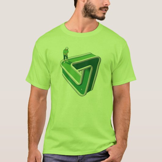 Golf-Spieler-Illusion T-Shirt (Vorderseite)