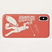 GOLF-SPIELER-Name- u. -farbtelefon-Hüllen Case-Mate iPhone Hülle (Rückseite (Horizontal))