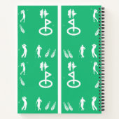 GOLF SPIRAL NOTEBOOK DESIGN NOTIZBLOCK (Rückseite)