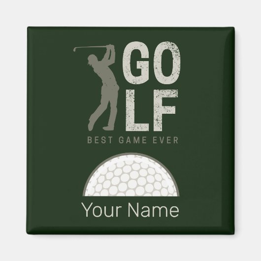 Golf Sport Bestes Spiel für Golfer und Coaches Magnet (Vorne)