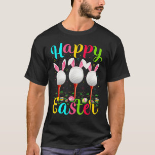 Golf Sport Osterei Bunny Golf Happy Ostern T-Shirt