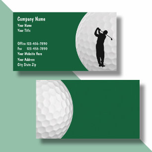 Golf-Sport-Thema Moderne Visitenkarten Visitenkarte