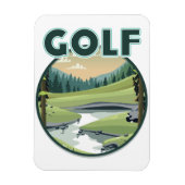 Golf Sportlogo Magnet (Vertikal)