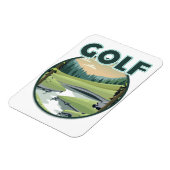 Golf Sportlogo Magnet (Linke Seite)