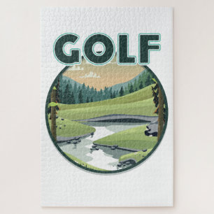 Golf Sportlogo Puzzle