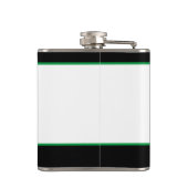 Golf Sports Niedlich Spaß T-Shirt Zitat Black Gree Flachmann (Rückseite)