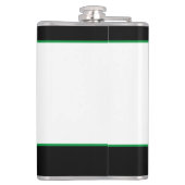 Golf Sports Niedlich Spaß T-Shirt Zitat Black Gree Flachmann (Rückseite)