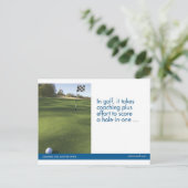 Golf Sports Postcard Postkarte (Stehend Vorderseite)