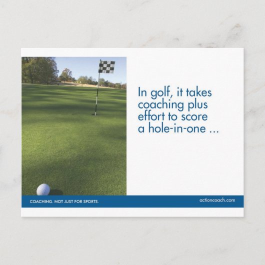 Golf Sports Postcard Postkarte (Vorderseite)