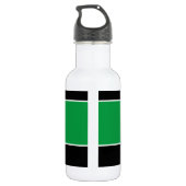 Golf Sports Spaß Slogan Men's Black Green 18 oz. Edelstahlflasche (Rückseite)
