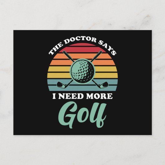 Golf Sprichwort Funny Postkarte (Vorderseite)