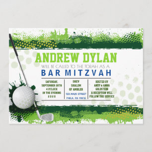 GOLF-SPRITZEN Bar Mitzvah Einladung