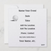 Golf - SRF Einladung (Rückseite)