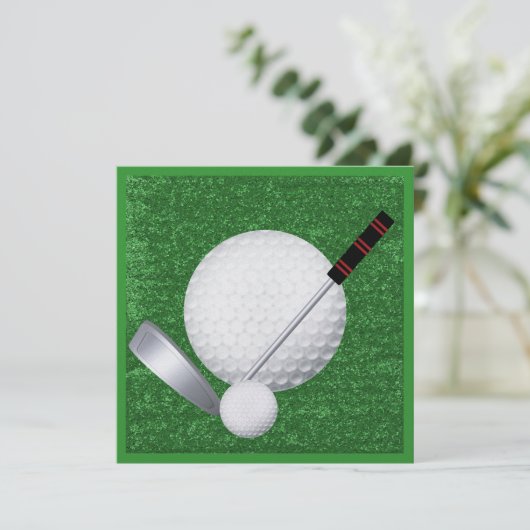 Golf - SRF Einladung (Stehend Vorderseite)