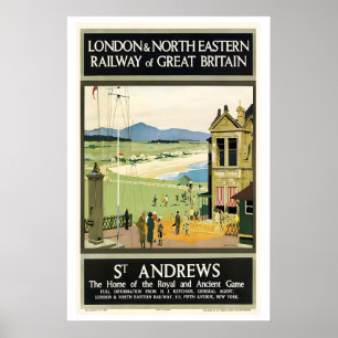 Golf St Andrews Die Heimat des Royal and Ancient Poster