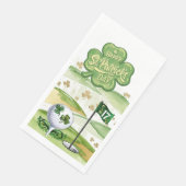 Golf St. Patrick's Day for Golfer with Flag Serviette (Ecke)