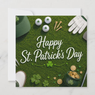 Golf St. Patrick's Day für Golf Thema für Golfer Karte