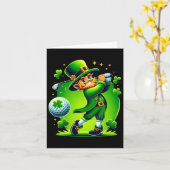 Golf St Patricks Day Golf Irish Golfing Karte (Gelbe Blume)