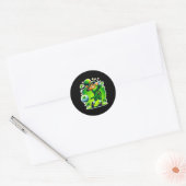 Golf St Patricks Day Golf Irish Golfo 1 Runder Aufkleber (Umschlag)