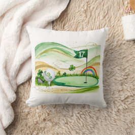 Golf St. Patrick's Day Golf zum Thema Golfer Kissen