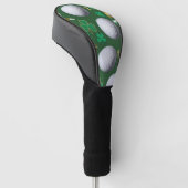 Golf St. Patrick's Day mit Golfball für Golfer Headcover (angewinkelt)
