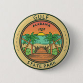Golf Staat Park Alabama Circle Abzeichen Button (Vorderseite)