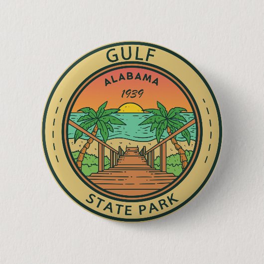 Golf Staat Park Alabama Circle Abzeichen Button (Vorderseite)