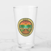 Golf Staat Park Alabama Circle Abzeichen Glas (Vorderseite)