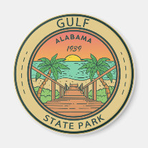 Golf Staat Park Alabama Circle Abzeichen