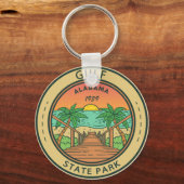 Golf Staat Park Alabama Circle Abzeichen Schlüsselanhänger (Vorderseite)